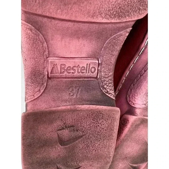 BESTELLO PAPILLON RED SLIDE ON MULE EXCELLENT CONDITION SIZE EU 37 US 6.5 UK 4.5 - Picture 8 of 9